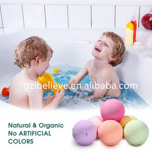 Private label wholesale fizzy bath bombs for kids