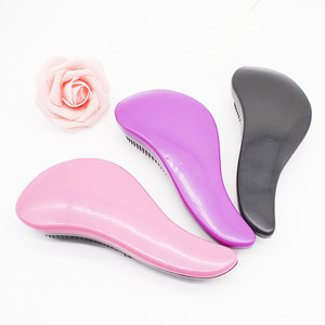 Professional Magic Anti-static Plastic Salon Styling Tool Detangling Handle Tangle Shower Curve TT Princess Comb Hair Brushes