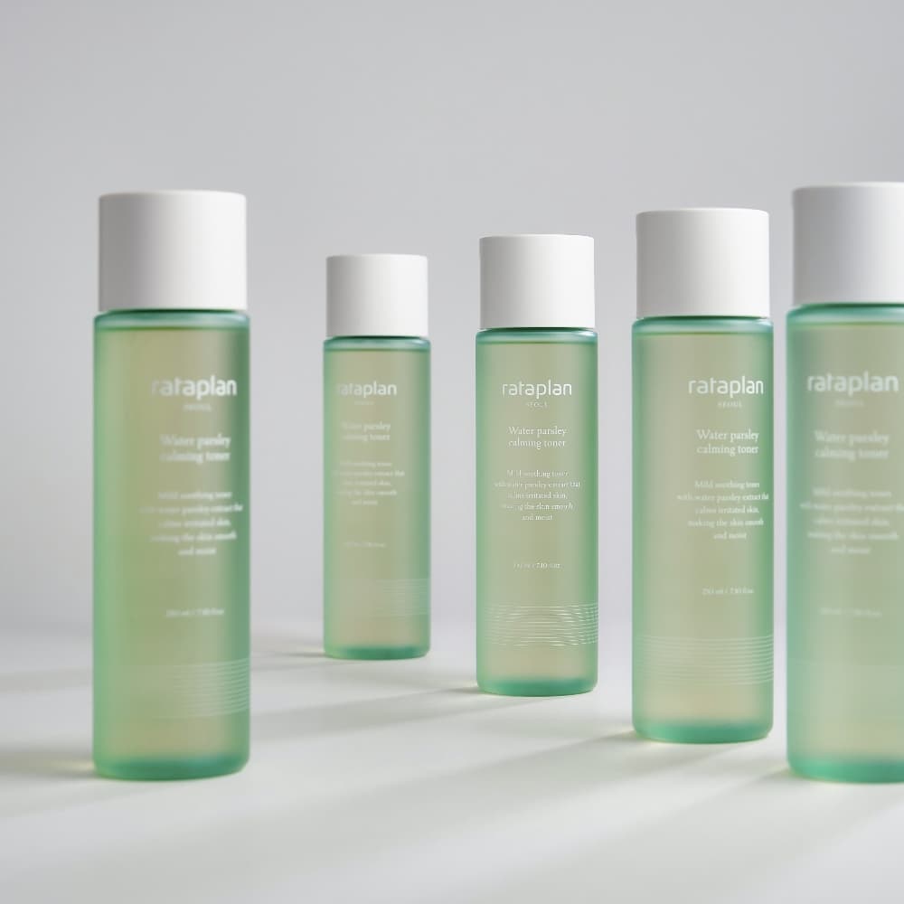Rataplan Water Parsley Calming Toner with Centella Asiatica, Heartleaf, Korean Skin Care