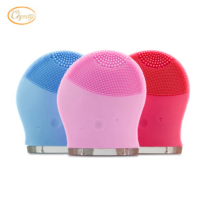 Silicon Deep Clean Facial Cleanser Vibration Cleaning Pulsating Brushes Electric Face Massager For Skin Care