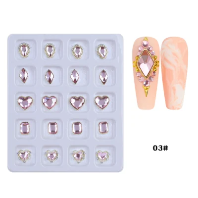 Spot Nail Art Alloy Nail Art Decoration Love Diamond Crystal Butterfly Symphony Shaped Diamond Rhinestone