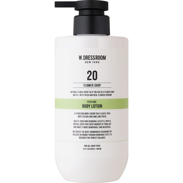 (W.DRESSROOM) Jojoba OilPerfume Body Lotion [No.20 Flower Shop] 500ml