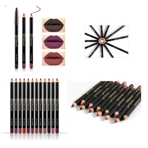 Wholesale Waterproof Cosmetics Kissproof Lip Liner 12 Color Matte Lipliner Pencil Private Label