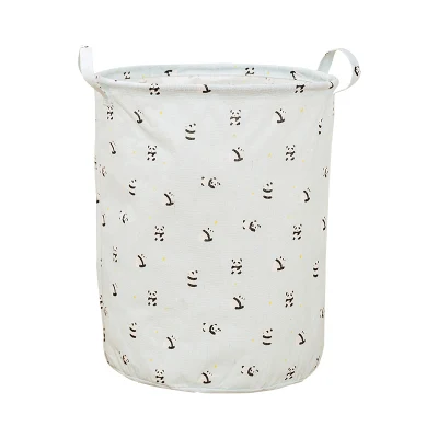 Wholesales 2021 New Style Clothes Organizer Large Cotton Laundry Storage Basket with Handles