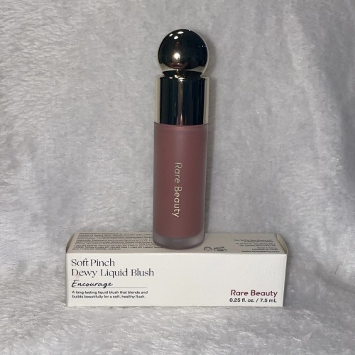 Rare Beauty Soft Pinch Dewy Liquid Blush ENCOURAGE (Soft Neutral Pink) 0.25 oz