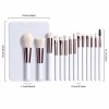Custom Travel Makeup Brushes with LED Makeup Mirror