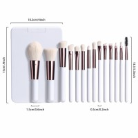 Custom Travel Makeup Brushes with LED Makeup Mirror