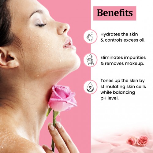 TNW-The Natural Wash Steam Distilled Rose Water for Toning & Hydrating Skin 200ml