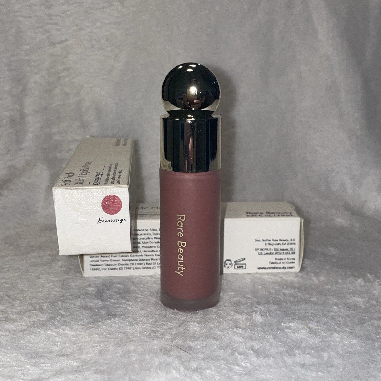 Rare Beauty Soft Pinch Dewy Liquid Blush ENCOURAGE (Soft Neutral Pink) 0.25 oz