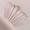 13Pcs Premium Pink Makeup Brush Set Soft Synthetic Hair Foundation Powder Eyeshadow Brushes with Leather Storage Case Wholesale