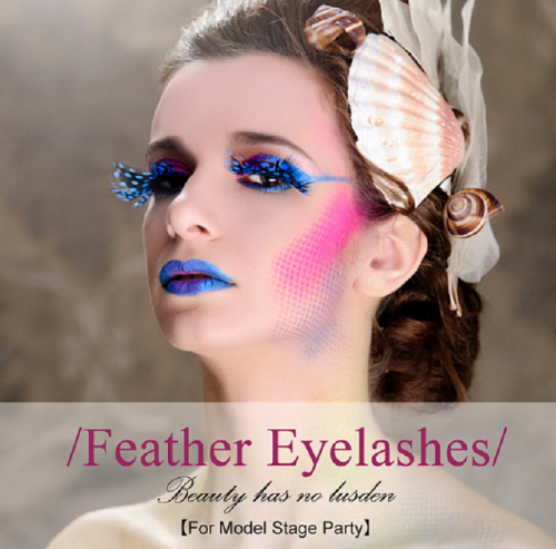 Party Exaggerated 3D Feather Eyelashes Y001