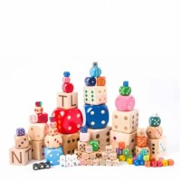 Wooden Dice Janga SamBlocks Lubanlock montessori MATL