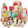 Wooden Dice Janga SamBlocks Lubanlock montessori MATL