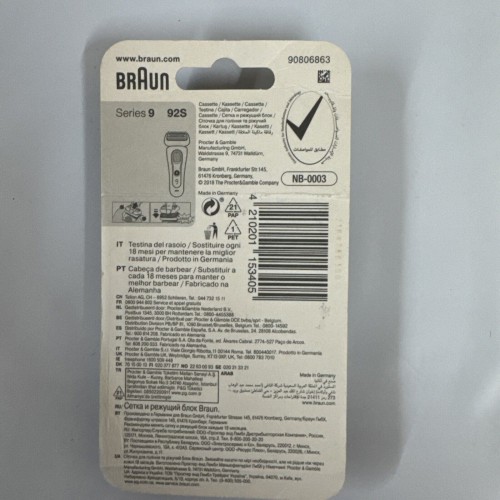 Braun 94M Shaver Replacement Cassette