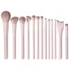 13Pcs Premium Pink Makeup Brush Set Soft Synthetic Hair Foundation Powder Eyeshadow Brushes with Leather Storage Case Wholesale