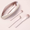 13Pcs Premium Pink Makeup Brush Set Soft Synthetic Hair Foundation Powder Eyeshadow Brushes with Leather Storage Case Wholesale
