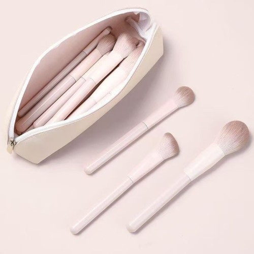 13Pcs Premium Pink Makeup Brush Set Soft Synthetic Hair Foundation Powder Eyeshadow Brushes with Leather Storage Case Wholesale