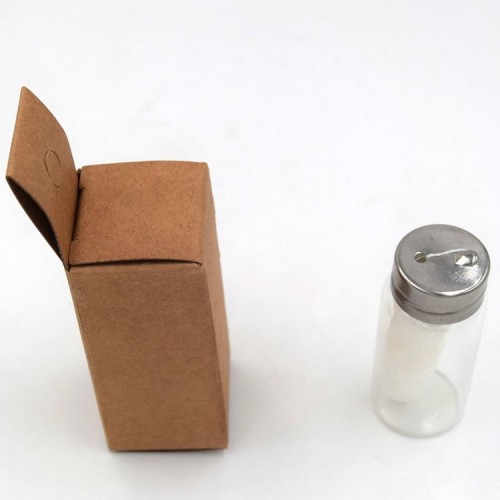 free of plastic eco friendly biodegradable dental floss PLA 30M glass bottle dispenser
