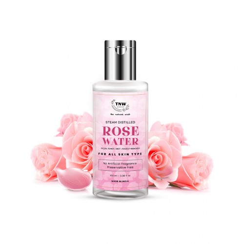TNW-The Natural Wash Steam Distilled Rose Water for Toning & Hydrating Skin 200ml
