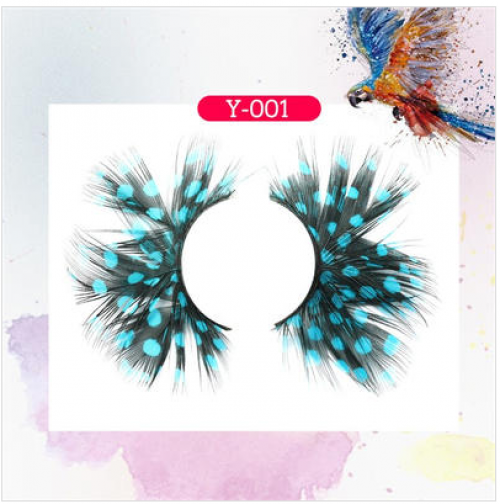 Party Exaggerated 3D Feather Eyelashes Y001