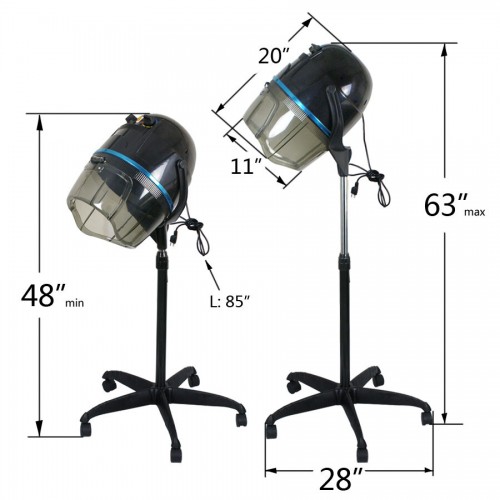 Pibbs 514 Kwik Dri 1100W Salon Dryer with Casters