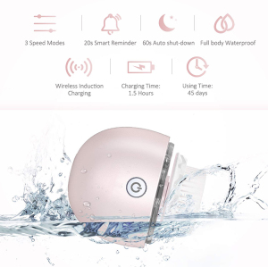 2020 Mini Portable Waterproof Sonic Pore Cleaner Face Cleaning brush Face Massage Electric Silicone Facial Cleansing Brush