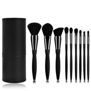 9pcs High End Bulk Dense Black Makeup Brush