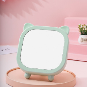 BEAUFLY Desktop rotatable makeup mirror with bracket high definition desktop cats ear Princess mirror student beauty mirror