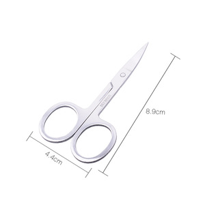 Beauty Makeup Tools Stainless Steel Curved Eyebrow And Nose Hair