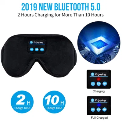 Bluetooth Smart Wireless Sleeping Eye Massage Mask with Build-in Speakers