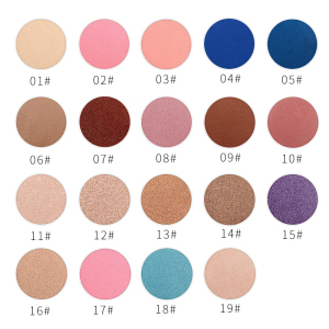 Custom Your Own Brand Private Label High Pigment Eyeshadow Pan Eyeshadow Makeup Cosmetic Pressed Single Color Eyeshadow Pans