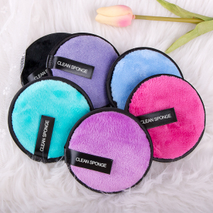 Customized Super Soft Reusable Makeup Remover Microfiber Face Pad