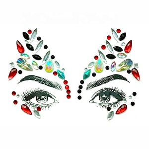 Eco-friendly Diamond Face Sticker Rhinestone Stickers Body Gems Temporary Tattoo Sticker