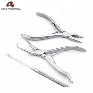 Hair Extension Removal Pliers For Micro Rings /Steel Hook Pulling and loop needles kit set
