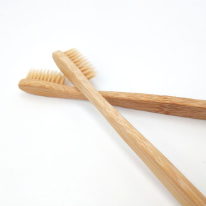 Handle 100% biodegradable bamboo charcoal bristles bamboo toothbrush