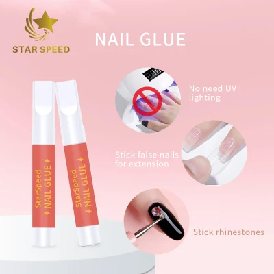 Heat Proof Waterproof Nail Glue Factory Direct Sale Professional Nail Glue