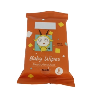 High quality private label organic competitive hand and face baby wet wipes with bag