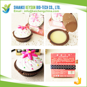hot sale wholesale cake shape cosmetic and make up cheap lip balm