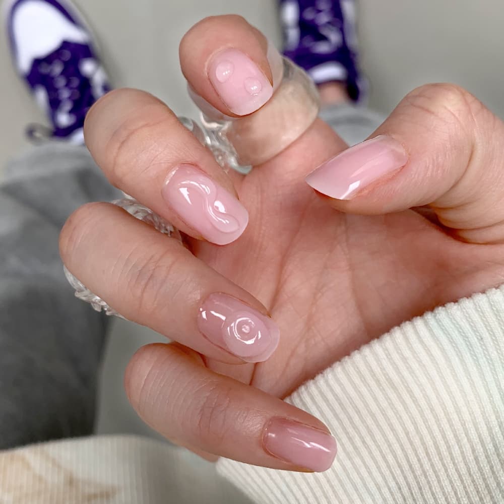 KEEPU CUSTOM NAIL STRIP PINK BLUSH GEL TUBE