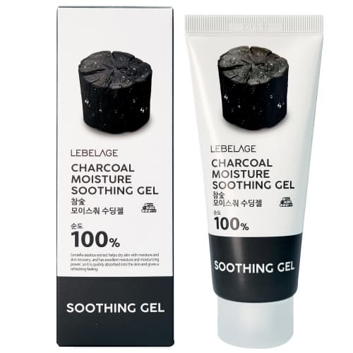 LEBELAGE CHARCOAL MOISTURE PURITY 100% SOOTHING  GEL