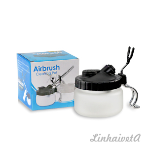 LinhaivetA air brush washing set airbrush cleaning pot mini spray gun cleaner