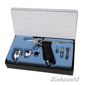 LinhaivetA Beauty nail art mini airbrush gun kit cake air brush decorating