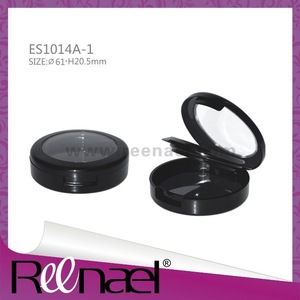 Make up magnetic opening and close eye shadow case pressed powder case packaging