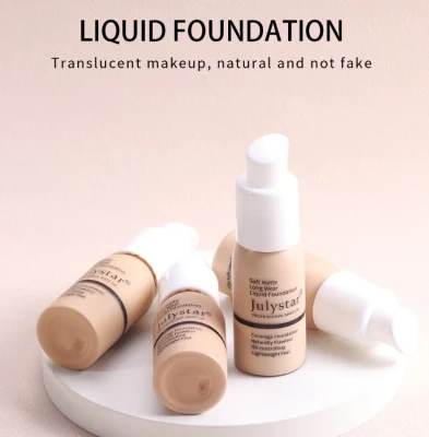 Makeup Oil Control Foundation Cream Concealer Foundation Cream Soft Matte Finish Long-Lasting Liquid Foundation