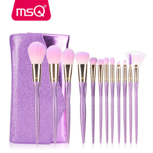 MSQ 12pcs Professional Makeup Brushes Set Synthetic Hair bling Makeup Brushes Cosmetics brochas maquillaje makeup