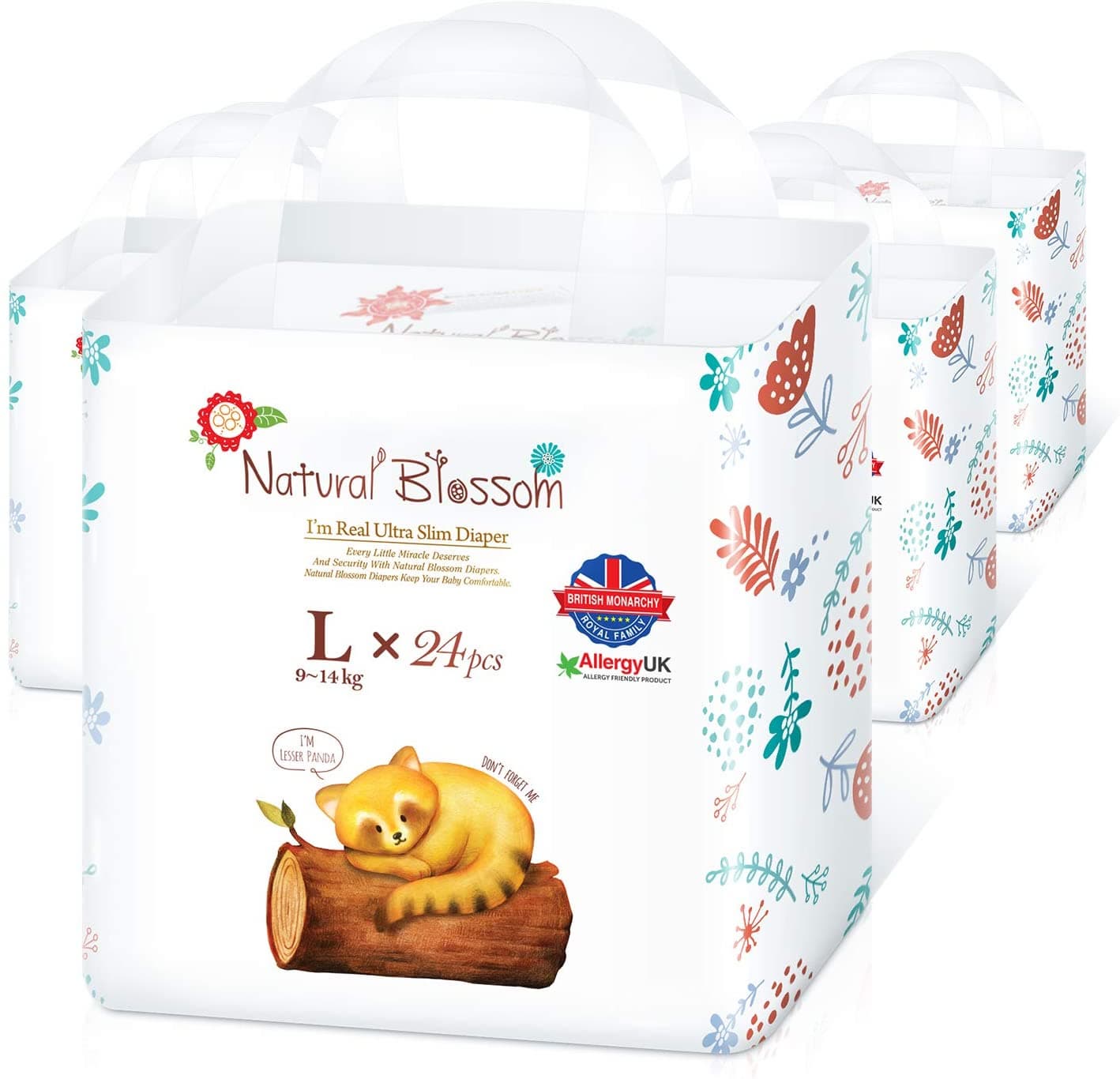 Natural Blossom Pull Up Pants Baby Diapers Size 4 (20-31lbs)