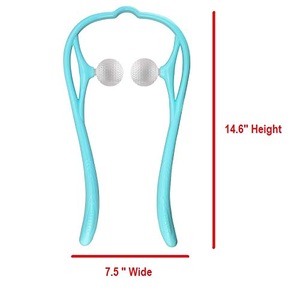 Neck and Shoulder Massager Dual Trigger Point Self Massage Tools for Head Neck Legs Feet