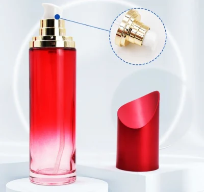 New Design Cosmetic Packaging Lotion Cream Glass Bottle Set and Jar