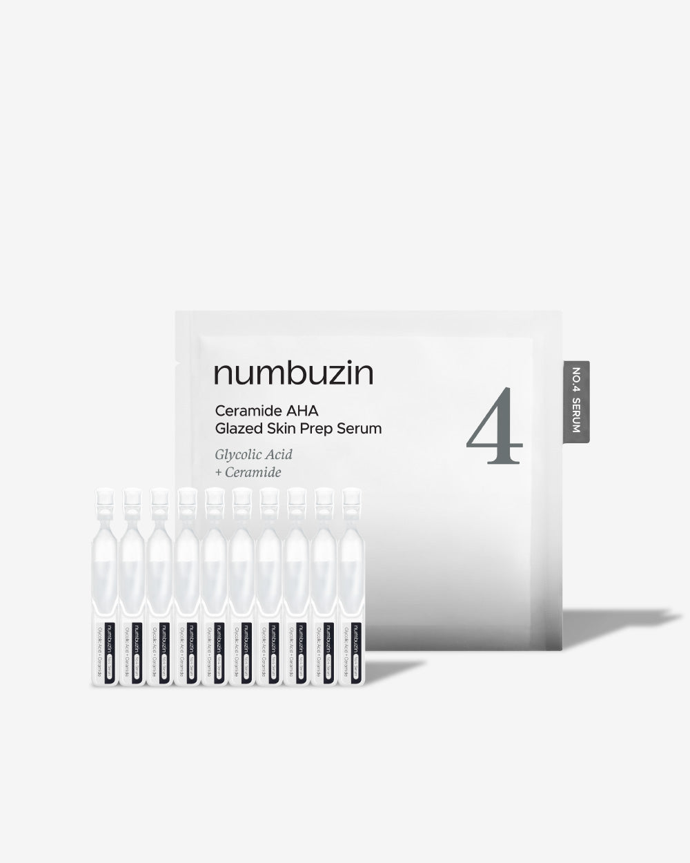 (Numbuzin) No.4 Ceramide AHA Glazed Skin Prep Serum 1.3ml x 10ea