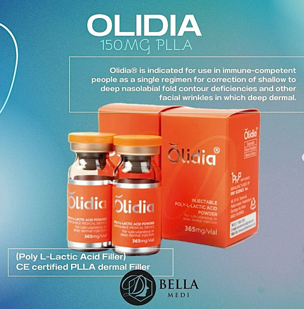 ODIDIA 150MG PLLA, Top Collagen stimulator, Volume Filler Skin Booster